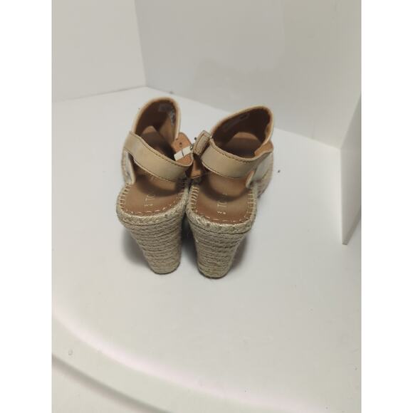 Women's Toms Monica Slingback Wedge, Size 9- Tan/Cream - Picture 3 of 6